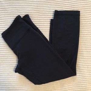 Black luon lulu lemon crop leggings